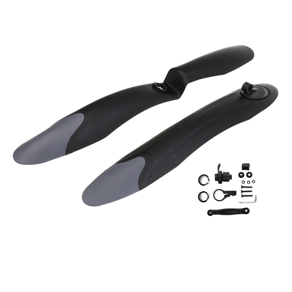 Mountain Bike Fender Front Rear Mud Guard Mudguard Bicycle Accessories Black