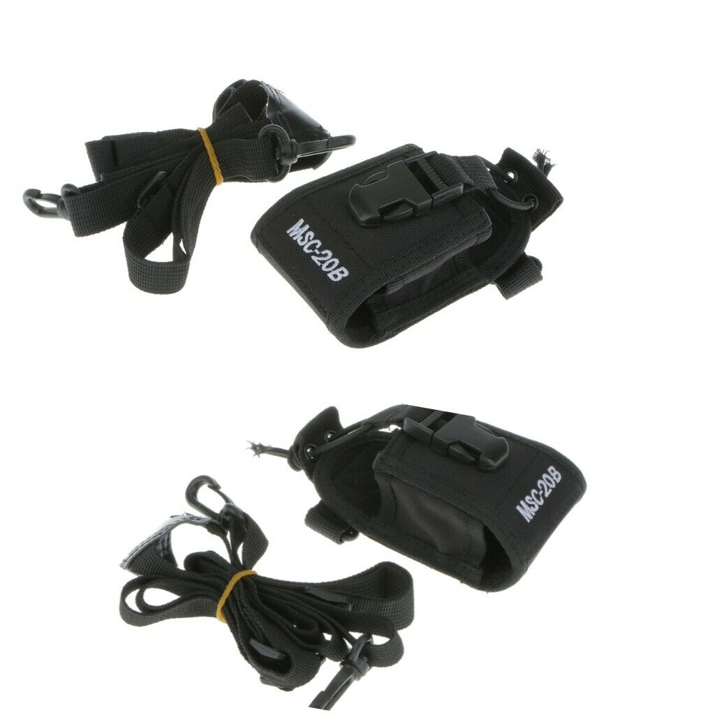 2x Nylon Radio Case Two Way Radio Holder Holster Accessories Pouch for Baofeng
