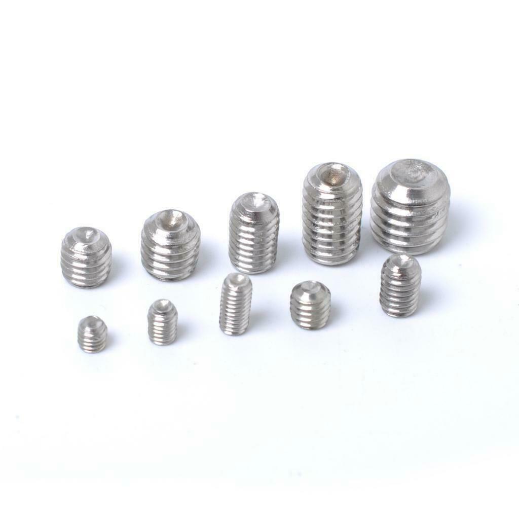 200 Pieces 304 Stainless Steel Hex Allen Head Hexagon Socket Screws Nuts Kit