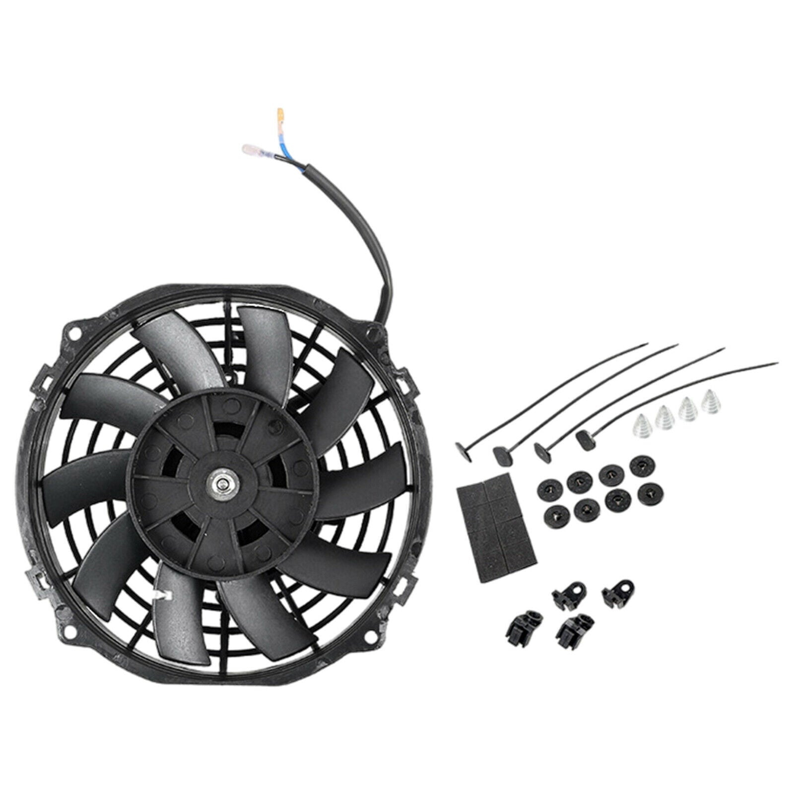 Transmission Oil 12V 80W 7 inches Radiator Condenser Cooler Fan Kit