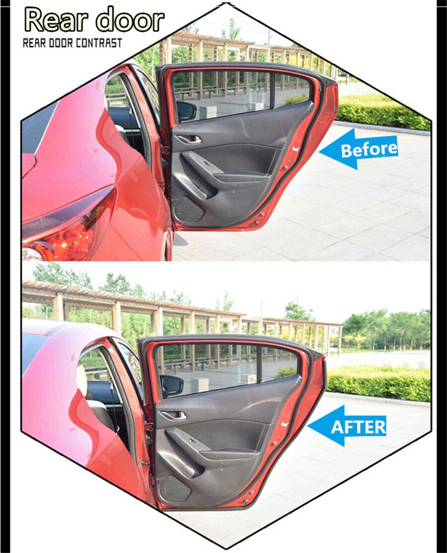 Universal Front Rear Door Sealing Strips Sealed Mouldings Soundproof Dustproof
