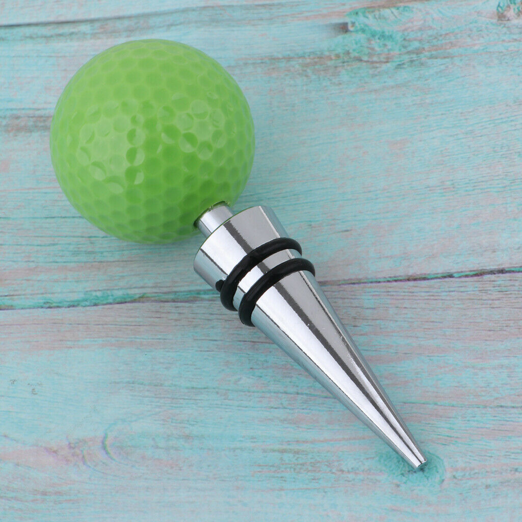 Golf Wine Stopper Bottle Sealer Replacement Stoppers Decorative Green
