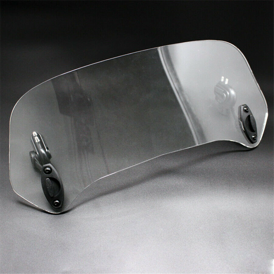 1Pcs Universal Adjustable Motorcycle Windscreen Windshield Spoiler Air Deflector