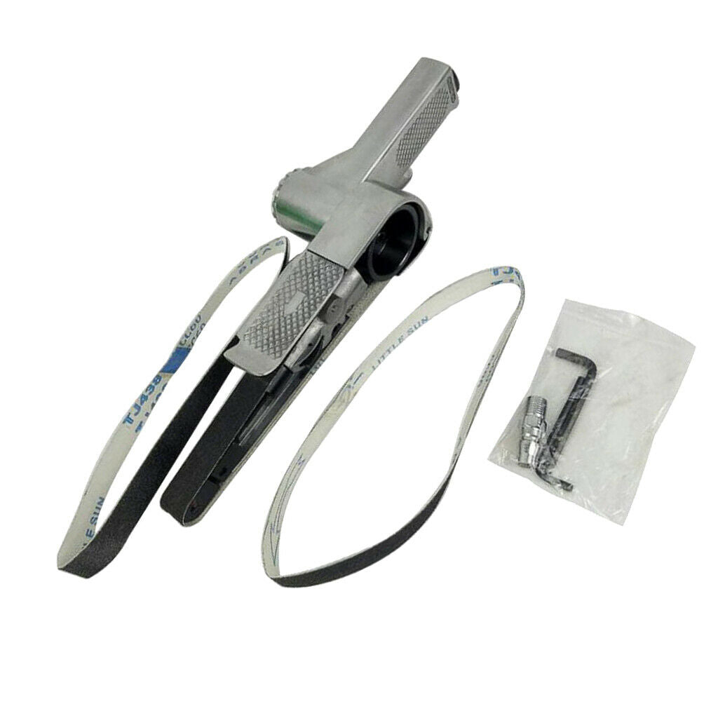 Air Belt Sander 20 x 520mm Sanding Buffing Car Pneumatic tools + 2pcs Belt