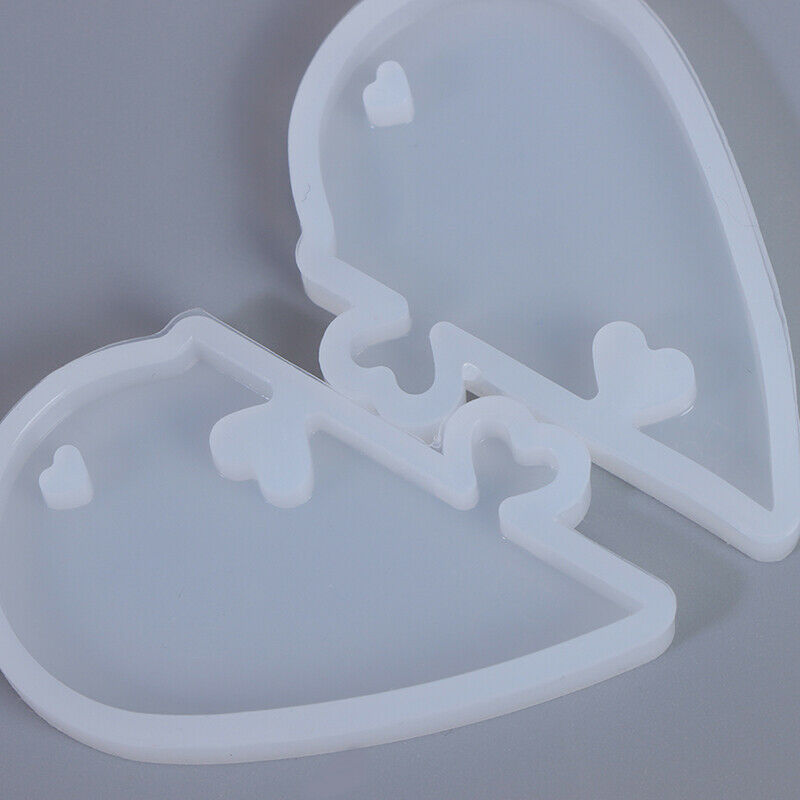 Jewelry Liquid Silicone Mold Love Heart Charms Pendant Molds For Making Jewe Lt