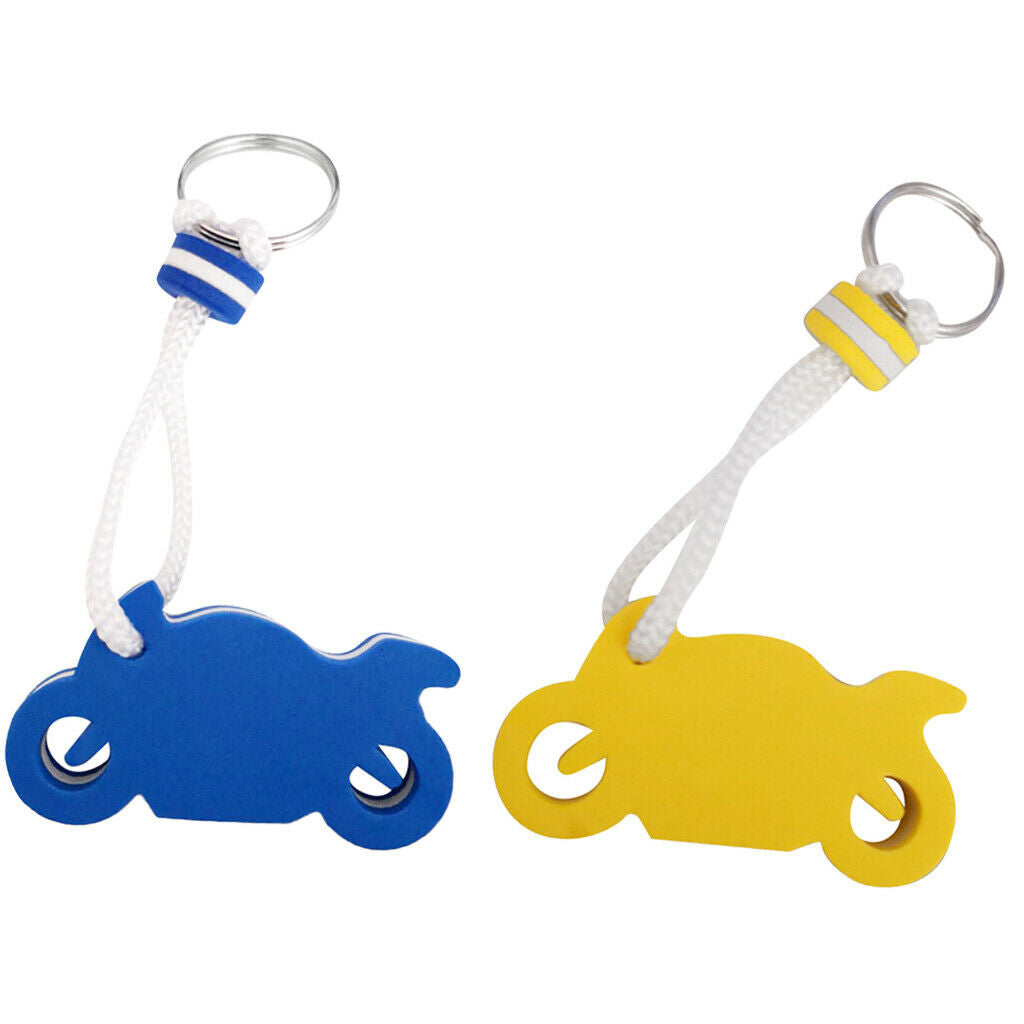 2 Colors Ocean Buoyant Key Ring Floating Diving Motorcycle Keyring Keychains