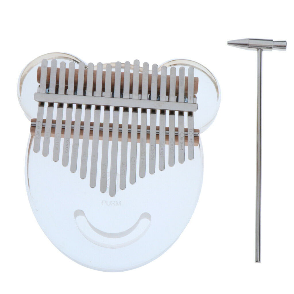 Crystal Clear 17 Key Kalimba Mbira Thumb Piano Gift Musical Instrument