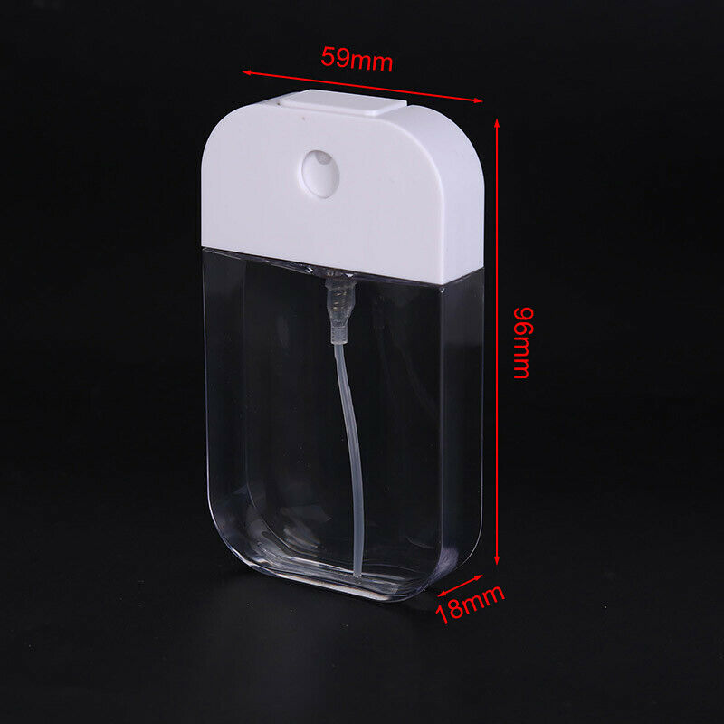 50ML Portable High Pressure Fine Mist Spray Bottle Type Refillable Disinfect KX