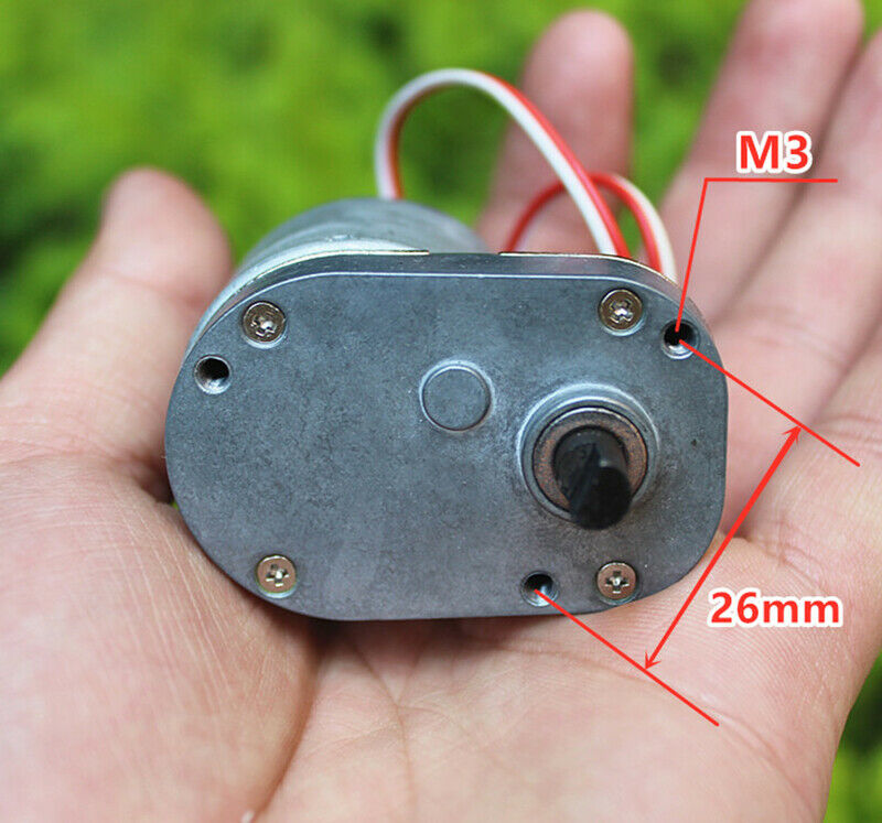 1pcs DC 5V-12V seven-shaped DC gear motor All metal gear reducer motor