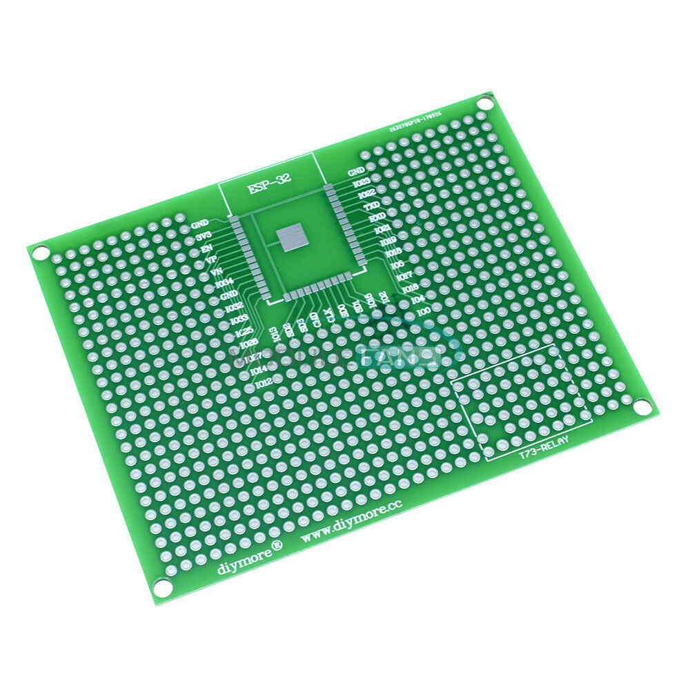 7x9 CM 70x90mm Prototype PCB for ESP-32/ESP-32S ESP-12E/ESP-12F Support a Relay