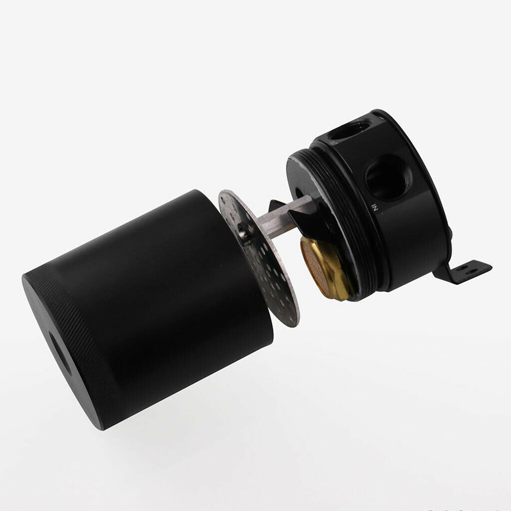 Universal Compact Baffled 2-Port Oil Catch Can Tank Air-Oil Separator