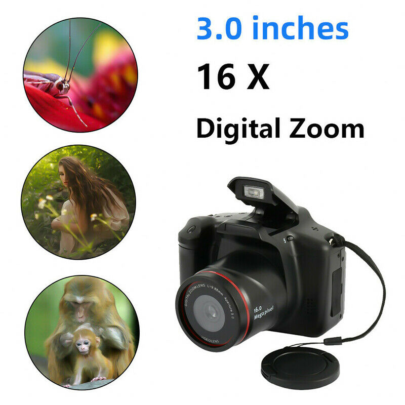 1080P Digital Camera Vlogging Video SLR Camera 3.0 Inch 16x Zoom Ultra HD