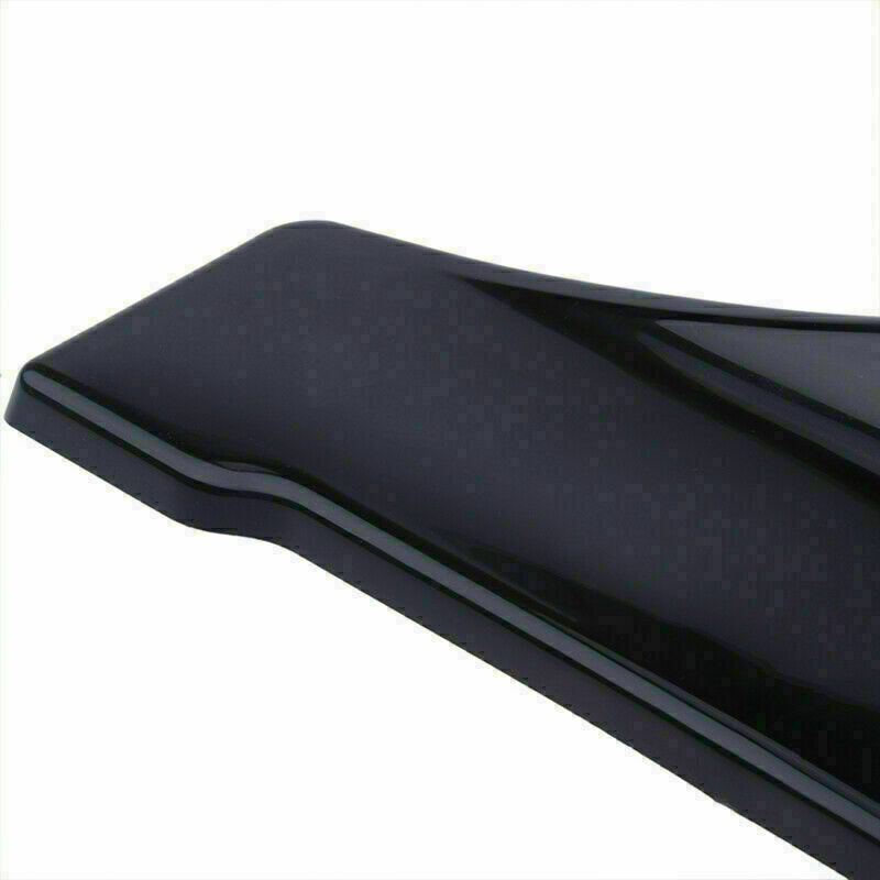 Universal Skirt Spoiler Rear Lip Extension Rocker Splitters Winglet Wings Black