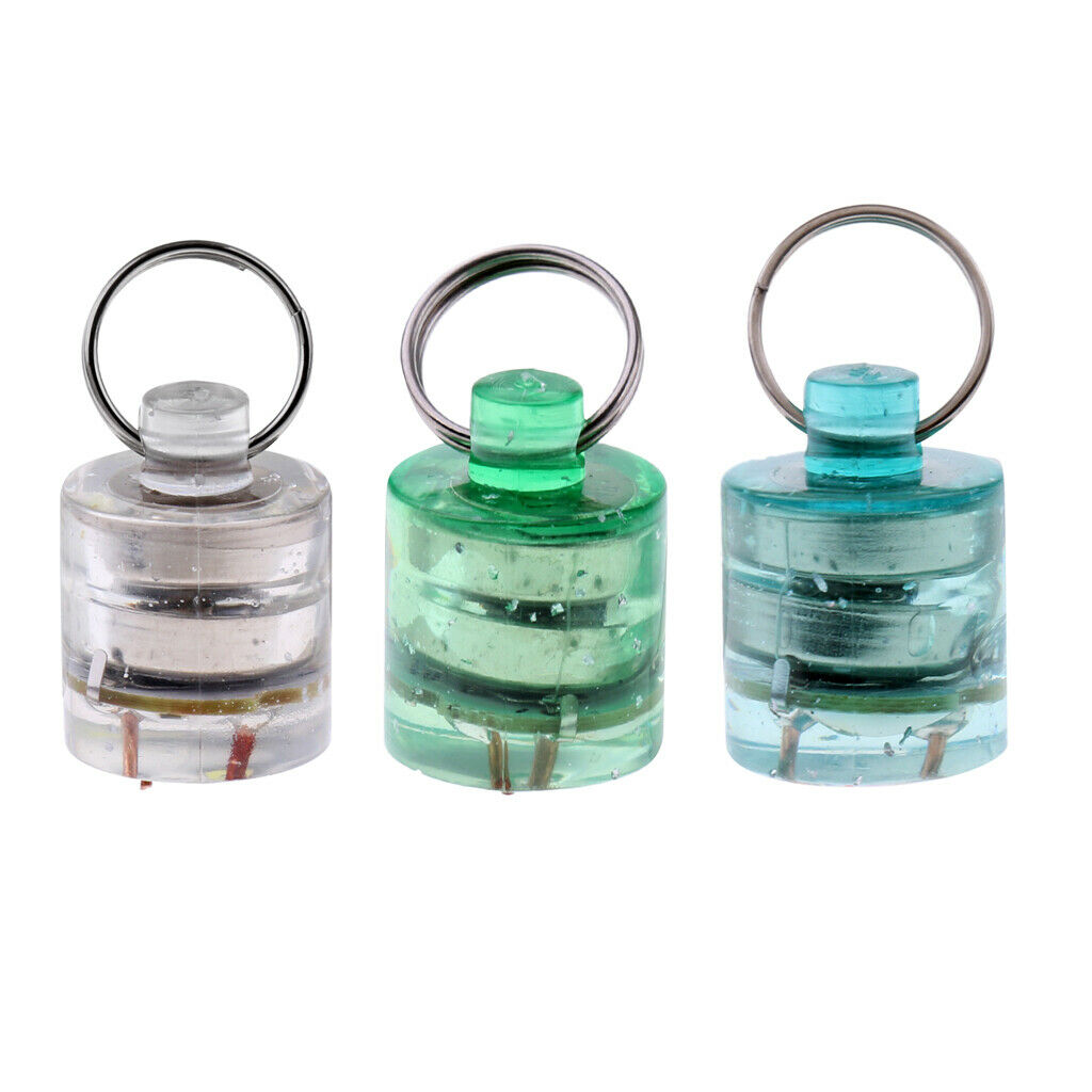 3pcs LED Fishing Lure Light Deep Sea Attractants Dropping Freshwater Saltwater