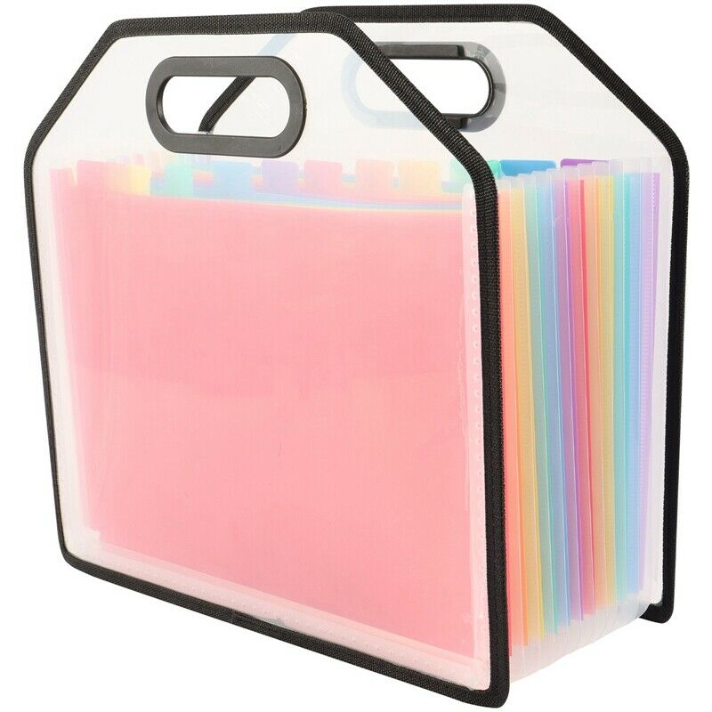 Expanding File Folder Document Organizer with Handle,Portable A4 Letter SizeK7C7
