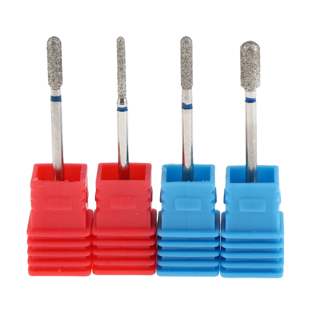 4 Pack Hard  3/32 Nail Drill Bits Manicure Acrylic Gels Removal