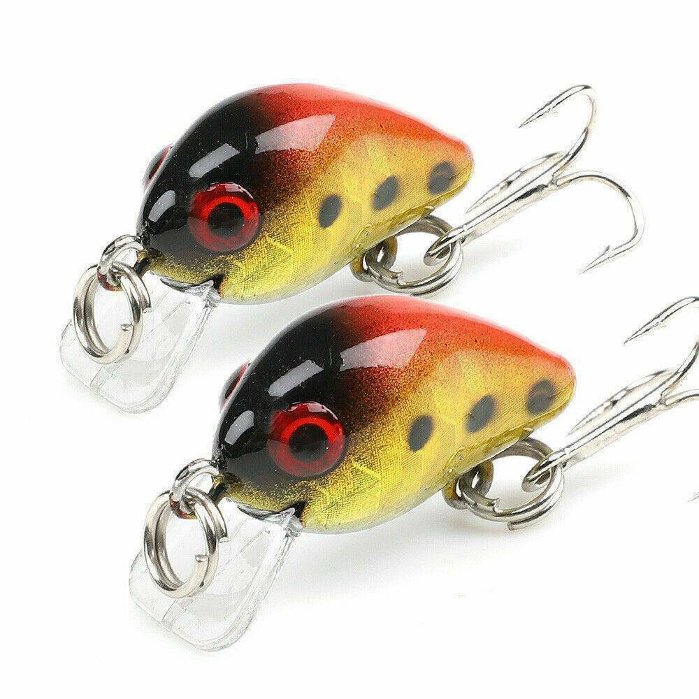 10x Random Fishing Lures Kinds Of Minnow Fish Bass Tackle Hooks Baits Crankbait！