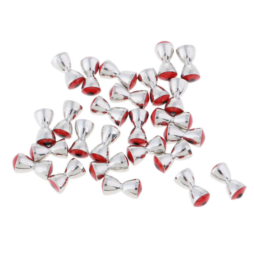 25pcs Steel Fly Tying Beads Tungsten Slotted Eyes Fishing Ball Beads 4.8mm