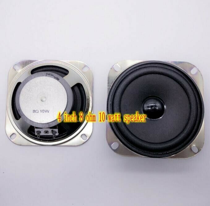 2pcs 4"inch 8ohm 10W Foam edge speaker Loudspeaker Paper cone Audio Parts