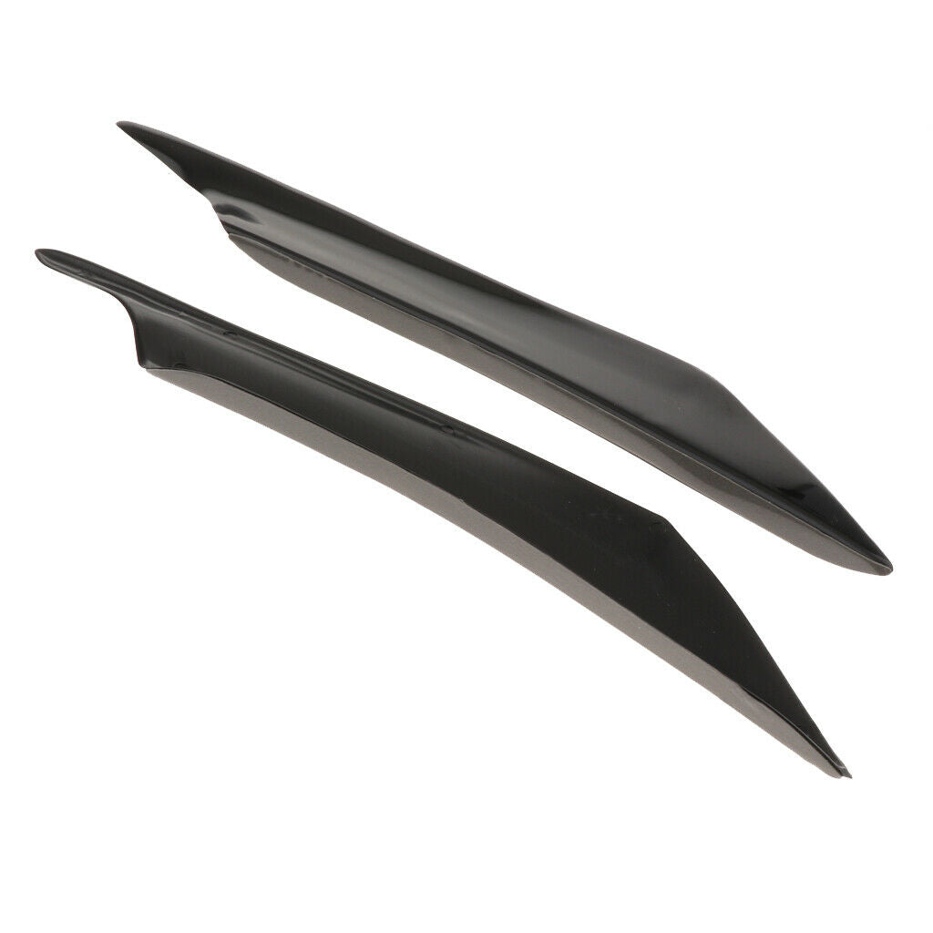 4pcs Universal Car Front Bumper Splitter Fins Body Spoiler Lip Trim Kit