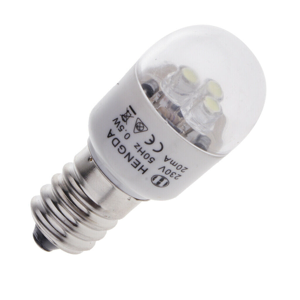 2pcs Domestic Sewing Machine LED Light Bulb 0.5W for Brother Singer   White