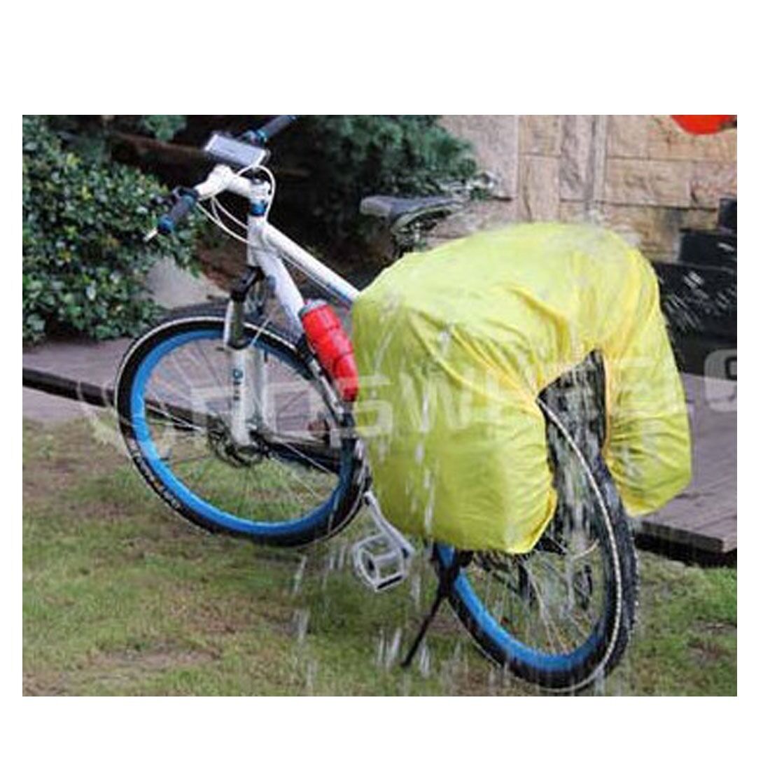 Black/Gray Bike Bicycle Rear Seat Tail Cargo Pannier With Rain Cover 60L