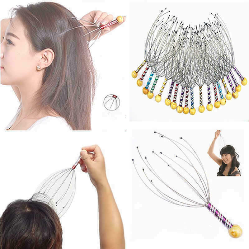 Head Neck Scalp Massager Massage Octopus Equipment Stress Release Relax Tools//