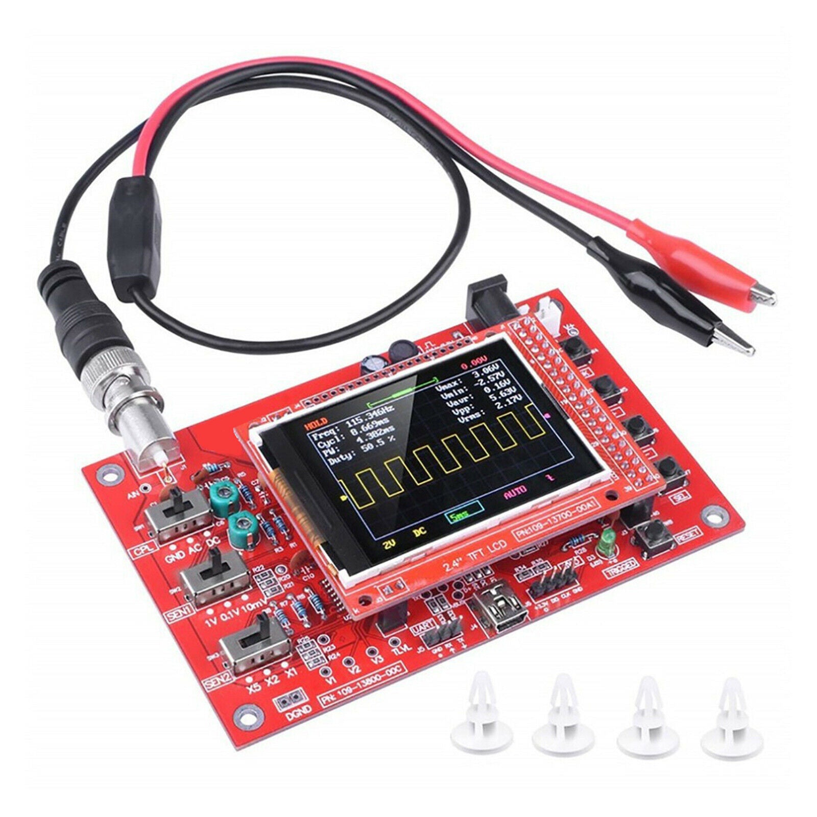Cover SMD Kits Digtal Oscilloscope Open Source 1Msps with Probe Learning
