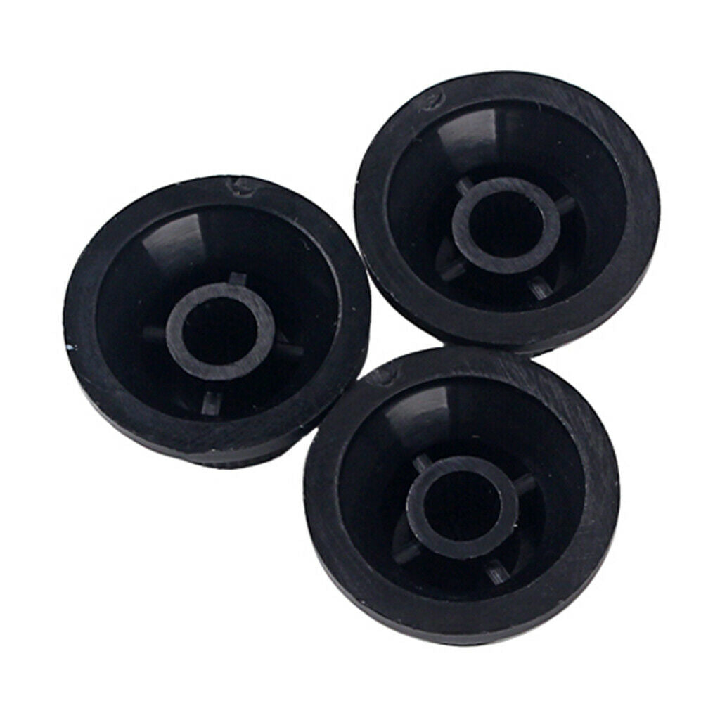 3Pcs Guitar Hat Knob for LP Guitar Accessories Parts Durable Plastic Black