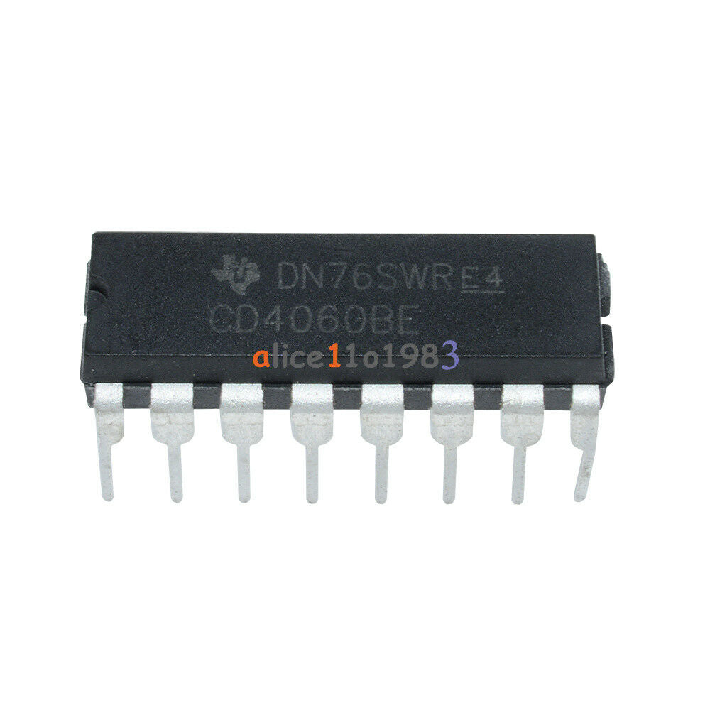 10Pcs CD4060BE CD4060 4060 Ripple Carry Binary Counter IC DIP-16 pin Low Power