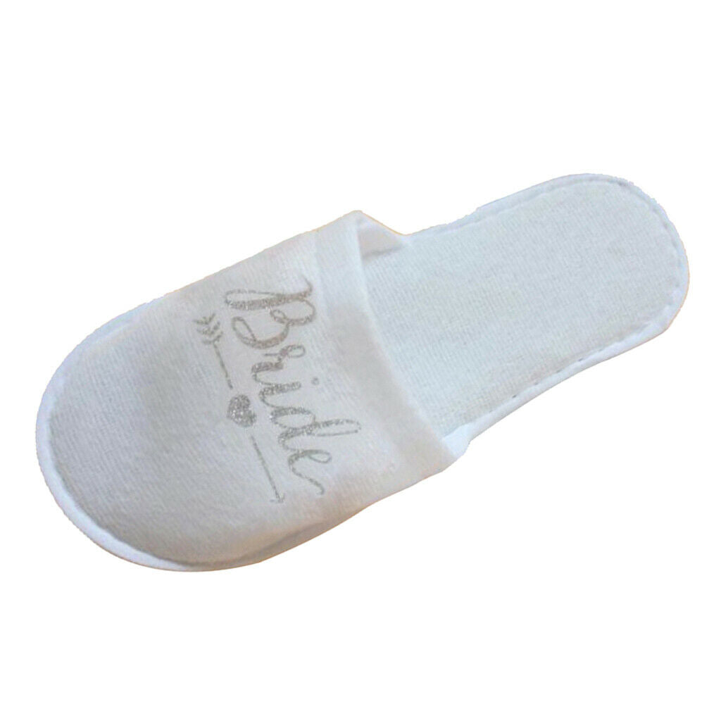2-Pairs Lightweight Disposable Close Toe Wedding Bride Slippers Party Favor