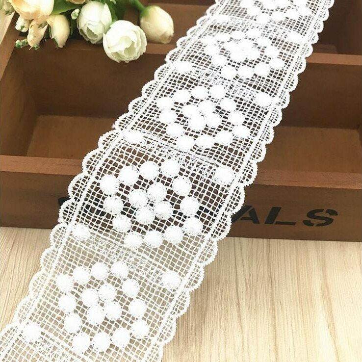 5 Yards Crochet embroidery lace Trim Home crafts decoration Sewing Accessories