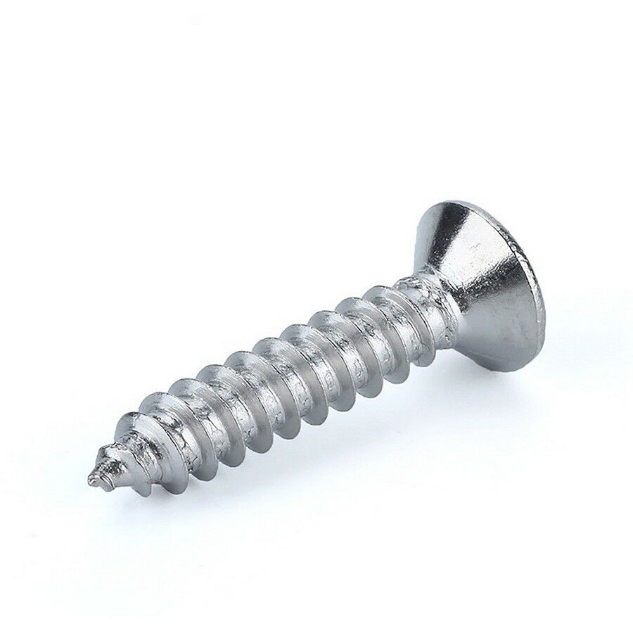 80Pcs M3* 6-30mm Countersunk Chipboard Self Tapping Screws Set A4 316 Stainless