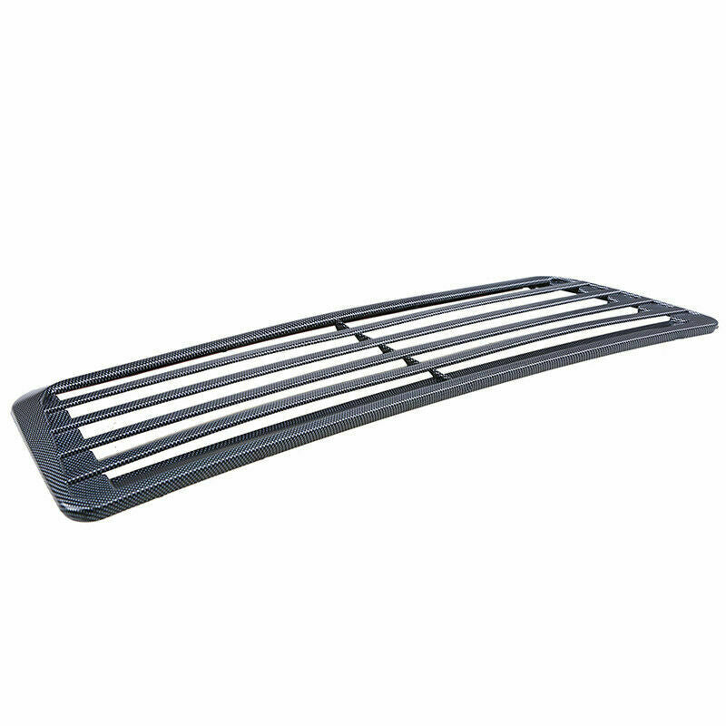Car Auto Hood Air Flow Intake Grill Scoop Decor Vent Bonnet Cover Carbon Fiber