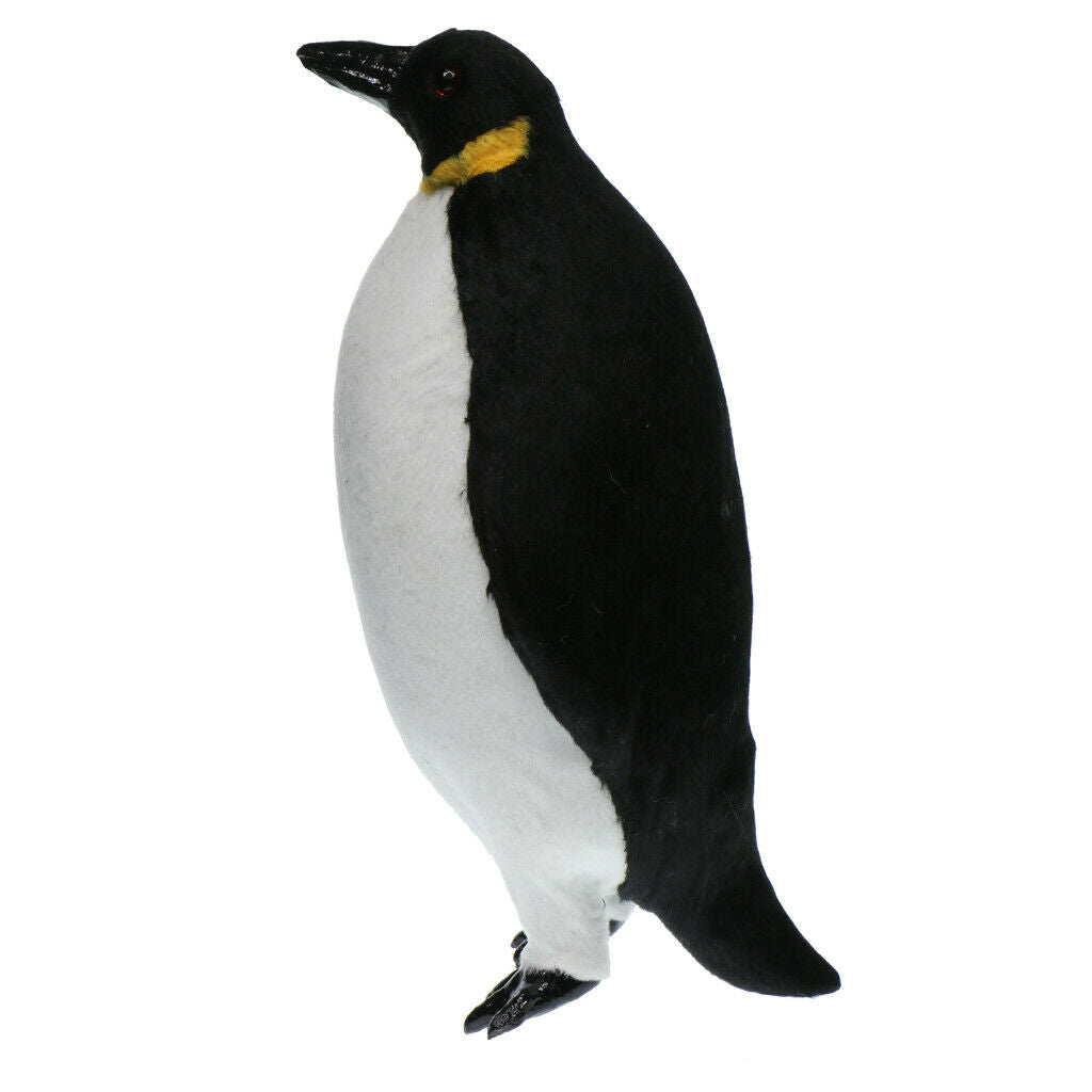 3Pcs Penguin Animal Statue Artificial Feathered Home Garden Ornaments M+ 2xS