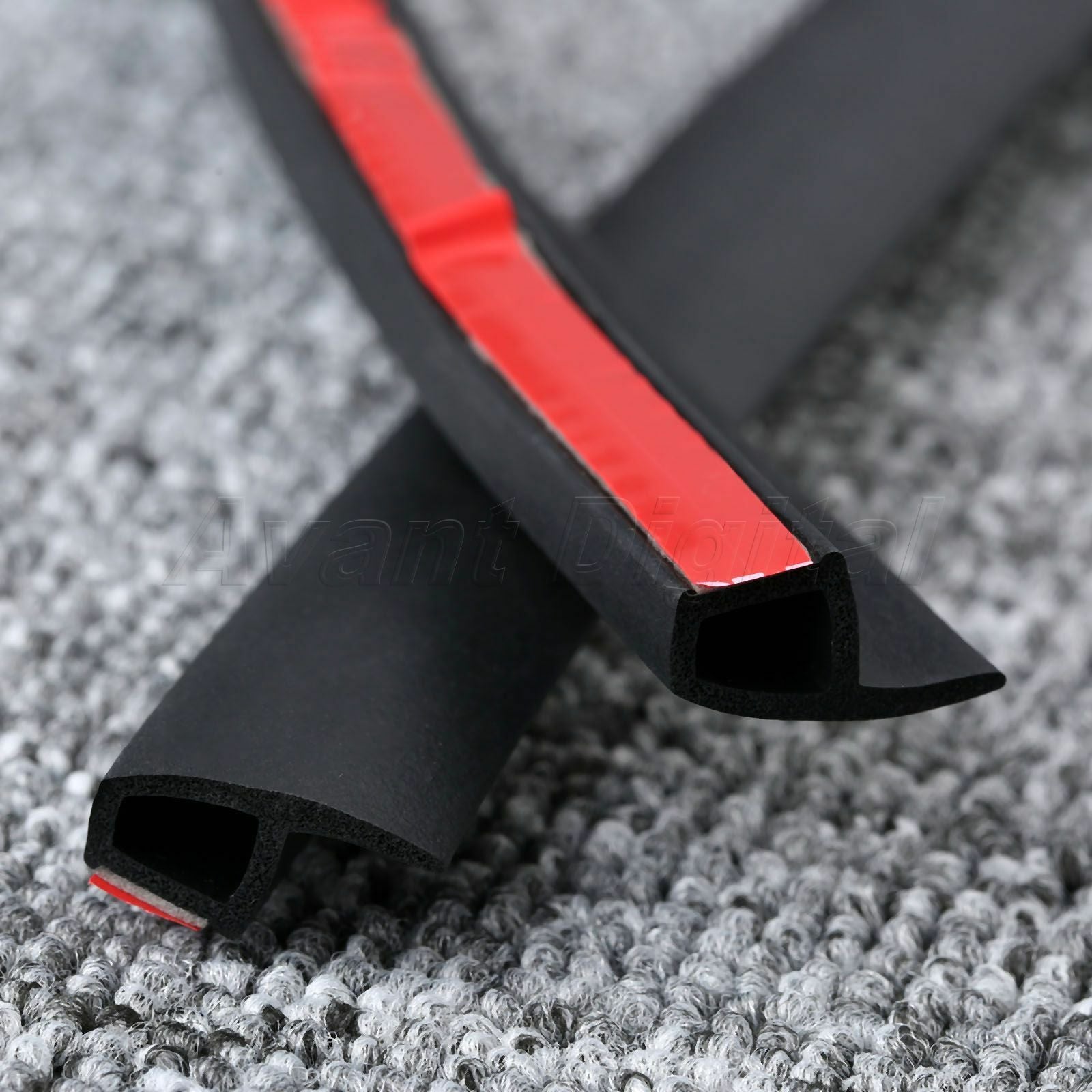 4M Car Truck Motor Door P-Type Rubber Sealing Weather Strip Hollow Universal