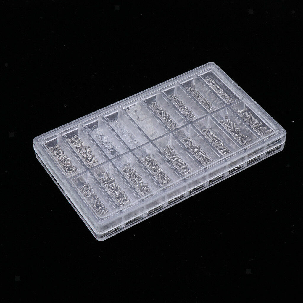 900 Pieces Tiny Sunglasses Screws Nuts for Eyeglass Lenses
