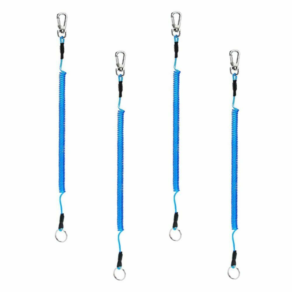 Phone Keychain Spring Elastic Rope Portable Fishing Lanyards Security Gear Tool