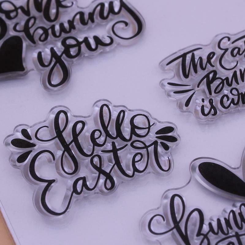 Best Easter Wishes Silicone Clear Seal Stamp DIY Scrapbooking Embossing Photo