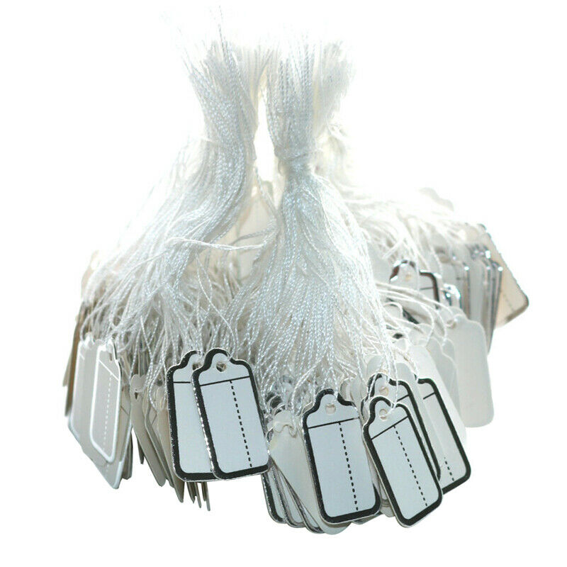 500Pcs Jewelry Price Tags Strung Marking Tag Paper Display Tag String Label