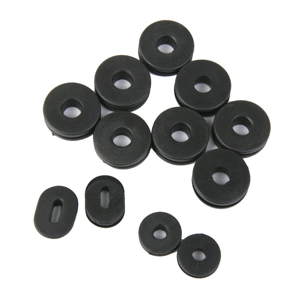 24 Pieces Rubber Grommets Washers Replacement Parts Kit For GS125 Motorcycle