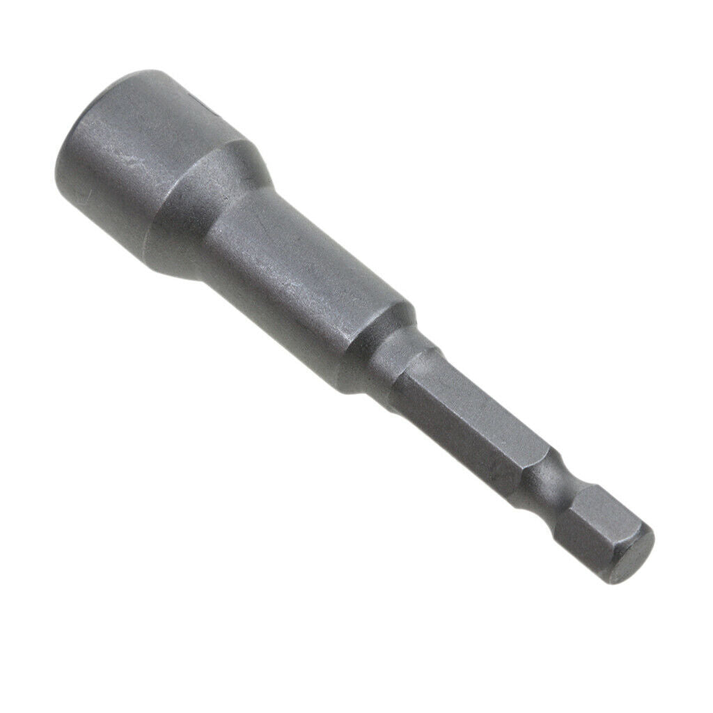 2x Socket Bit Hex Shank Adapter Nut 10mm Bar for Automotive DIY 10mm Gray