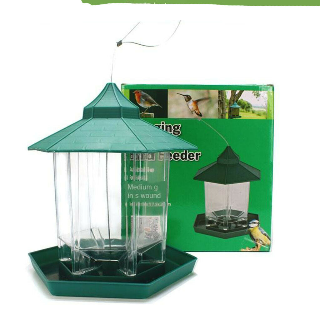 Bird Feeder Hanging Garden Gazebo Wild Bird Feeder Outside Hanging Birdhouse