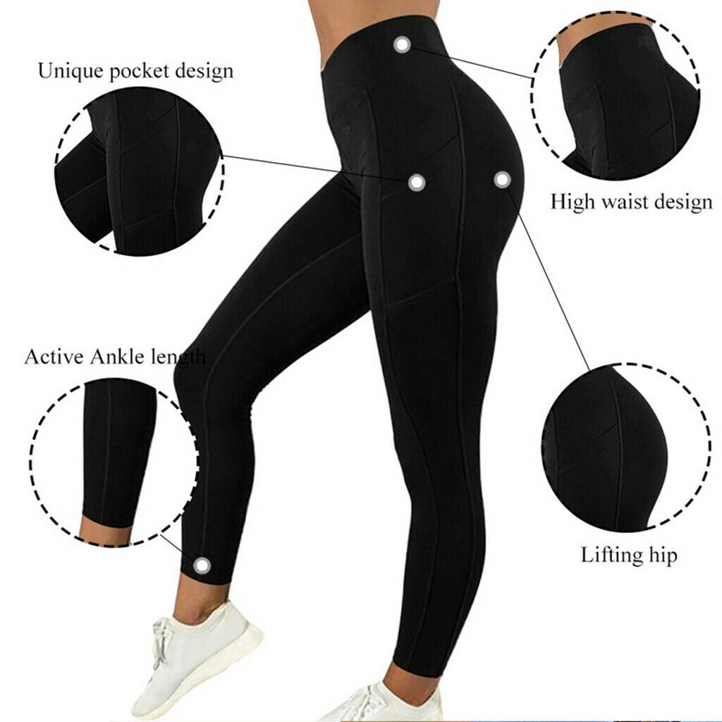 Seamless Leggings Gym Sportswear Yoga Workout Pants Fitness Tights XL