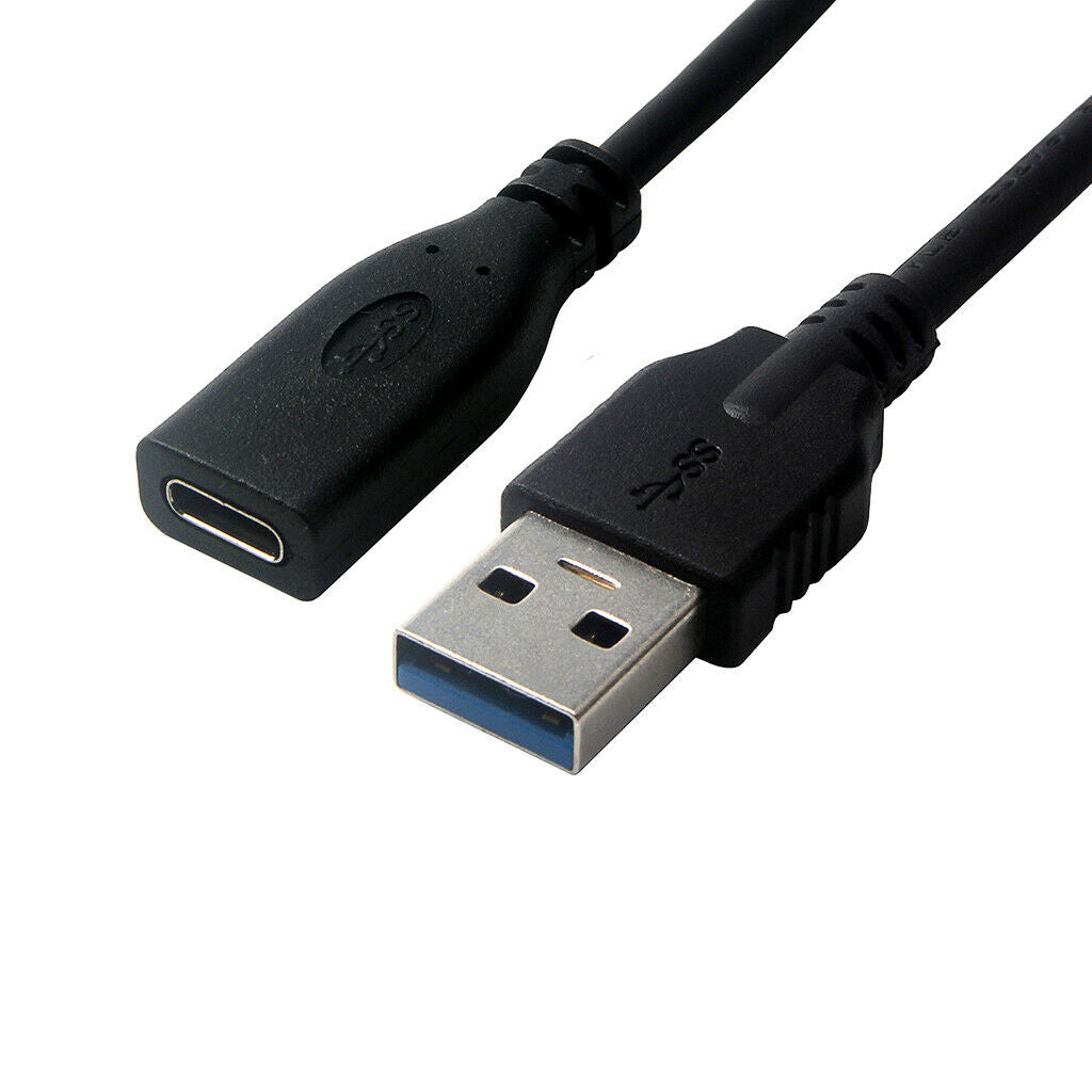 7.87inch USB 3.0 Male To USB 3.1 C Female Cable Adapter Sync Cord Connector