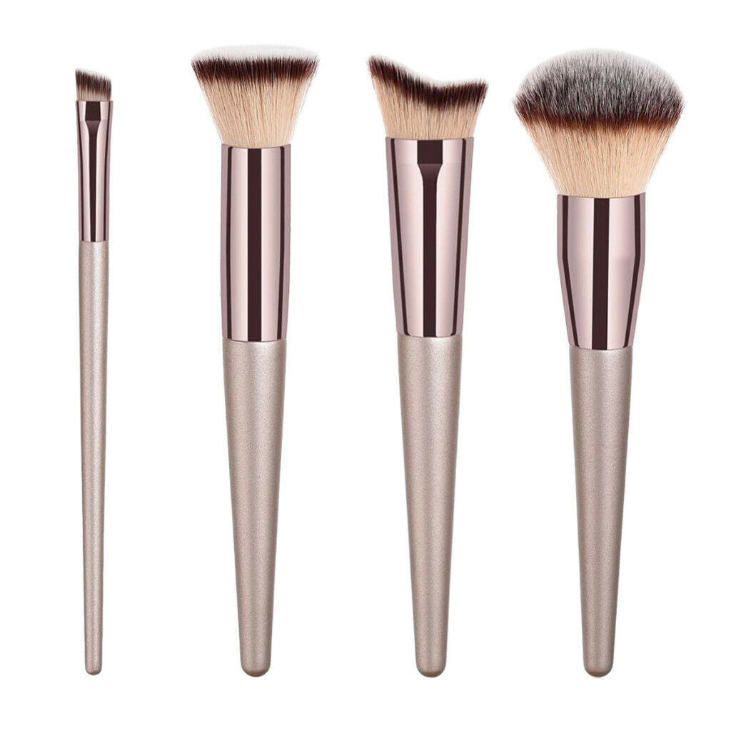 Set Of 4pcs Flat And Soft Makeup Brushes, Professional Cosmetics Makeup Brush
