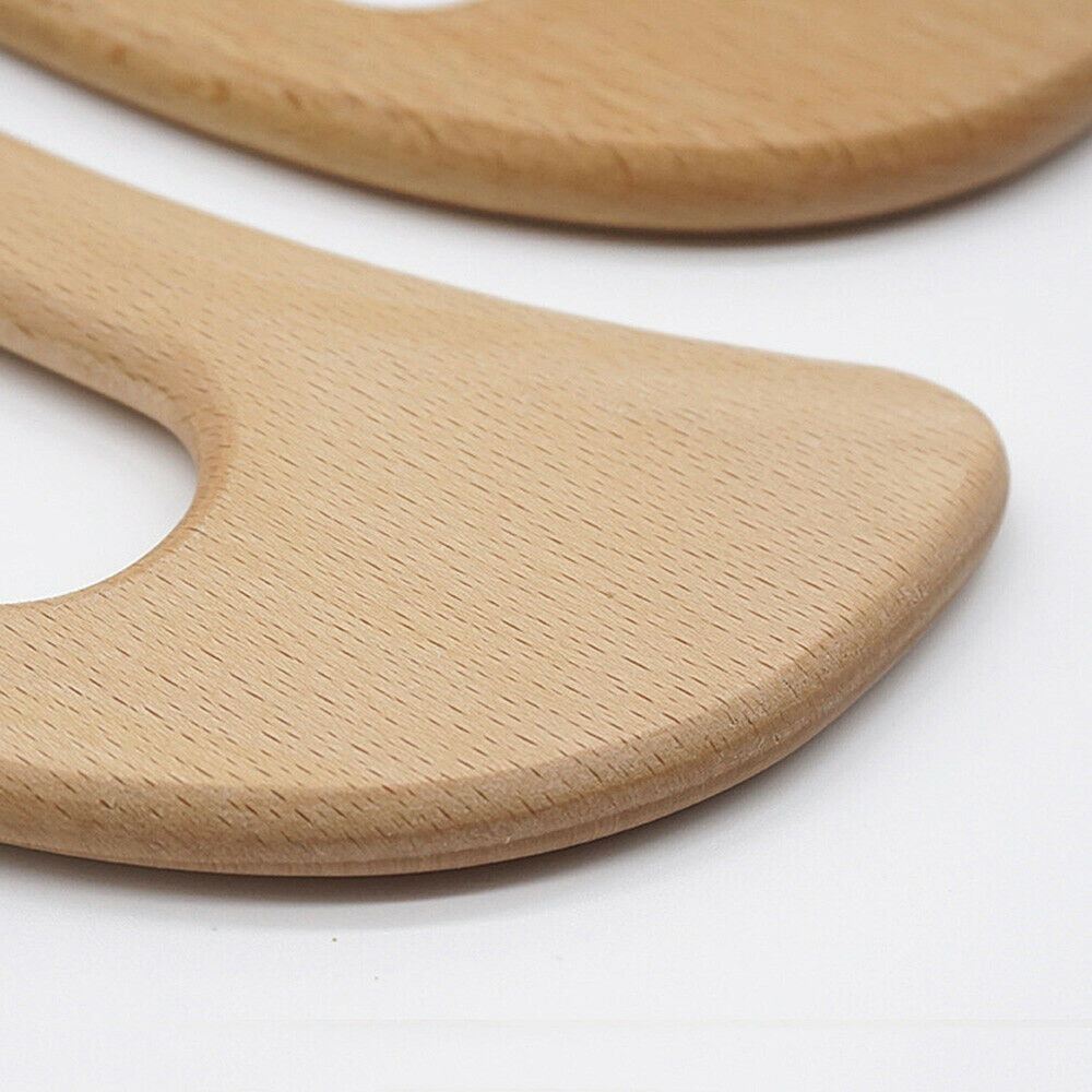 1PC Wooden Scraping Board Lymph Meridian Massage Face Neck Back Massagers Tool