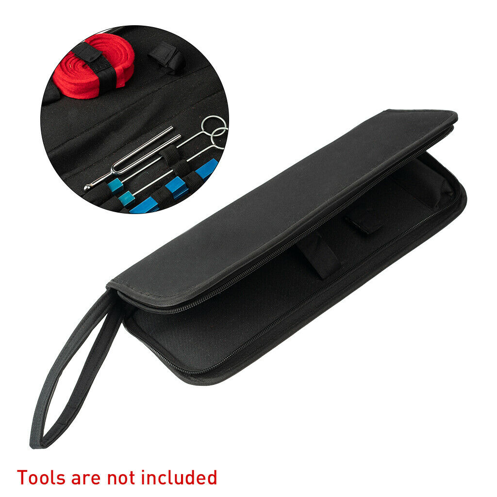 Black Piano Tuning Mute Tool Bag Piano Parts Accessories Kit Repair Tool