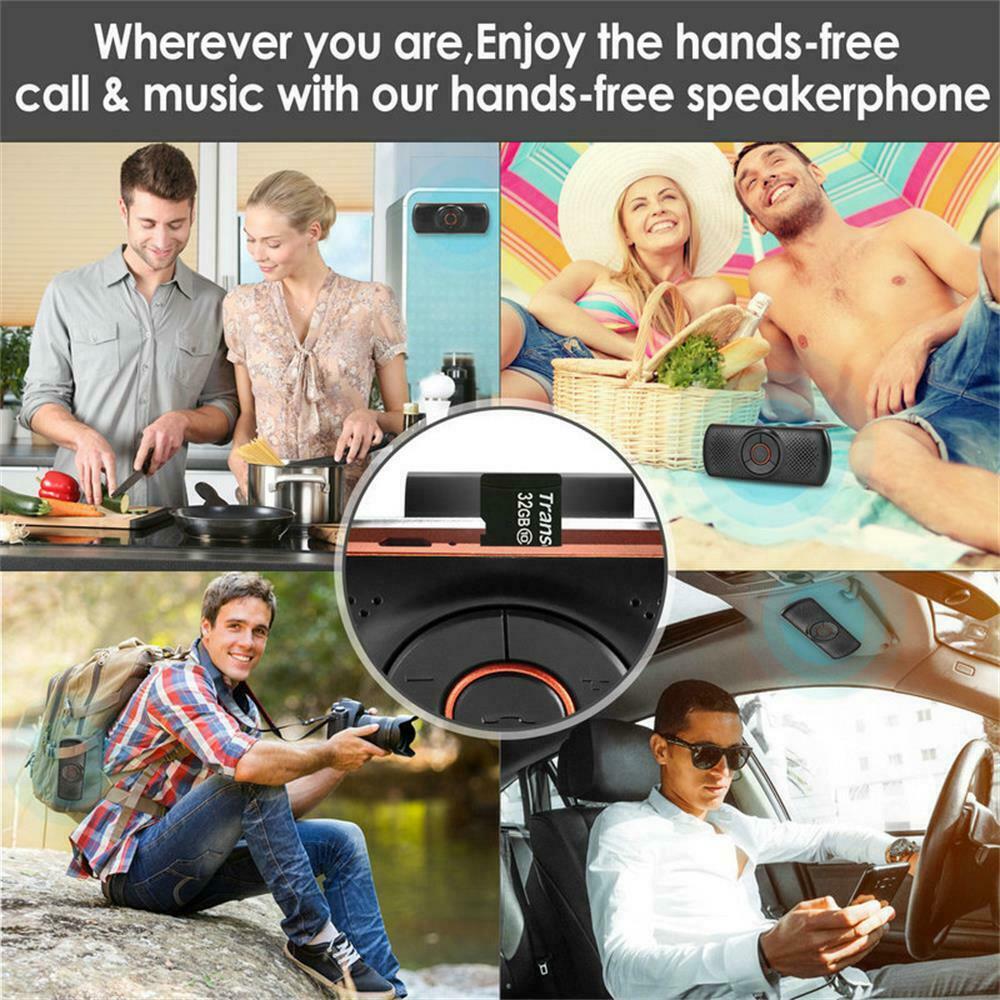 Handsfree Wireless Bluetooth Car Speaker Voice Guidance Receiver for Cell Phone