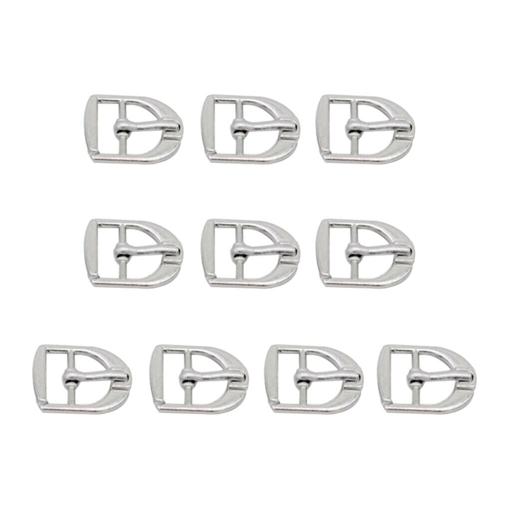 10x Metal Roller Buckles Adjustable Belt Buckle Bags Ring Hand DIY Accessory